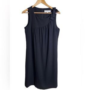 TRINA TURK Black Shift Shoulder Bow Mini Dress Size 10